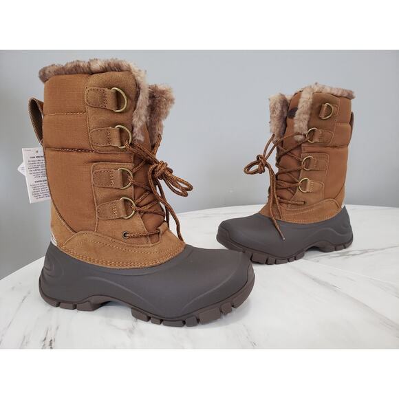 NEW WITHOUT BOX Lands End Expedition Insulated Winter Snow‎ Boots Size 7 Womens - Picture 1 of 7